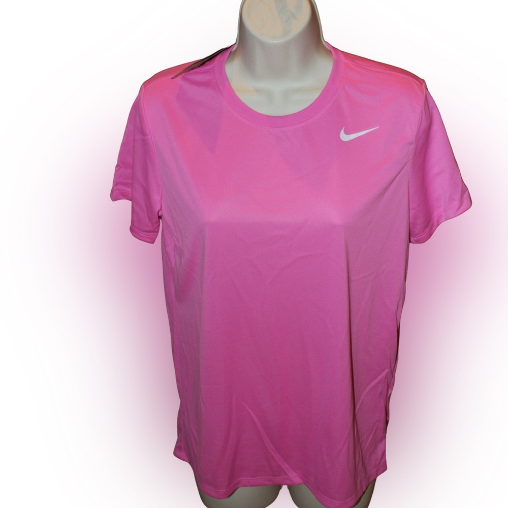 Nike Women's Dri-FIT Vibrant Pink Short Sleeve Tee Size Xtra Small